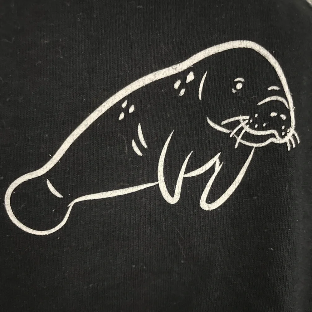 Mote Marine Aquarium Black Tee with Manatee Graphic - Picture 7 of 7